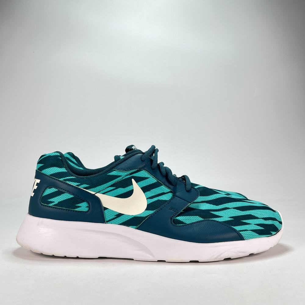 Nike Kaishi Print Teal White Athletic Running Shoes 705450-310 Men's Size 13